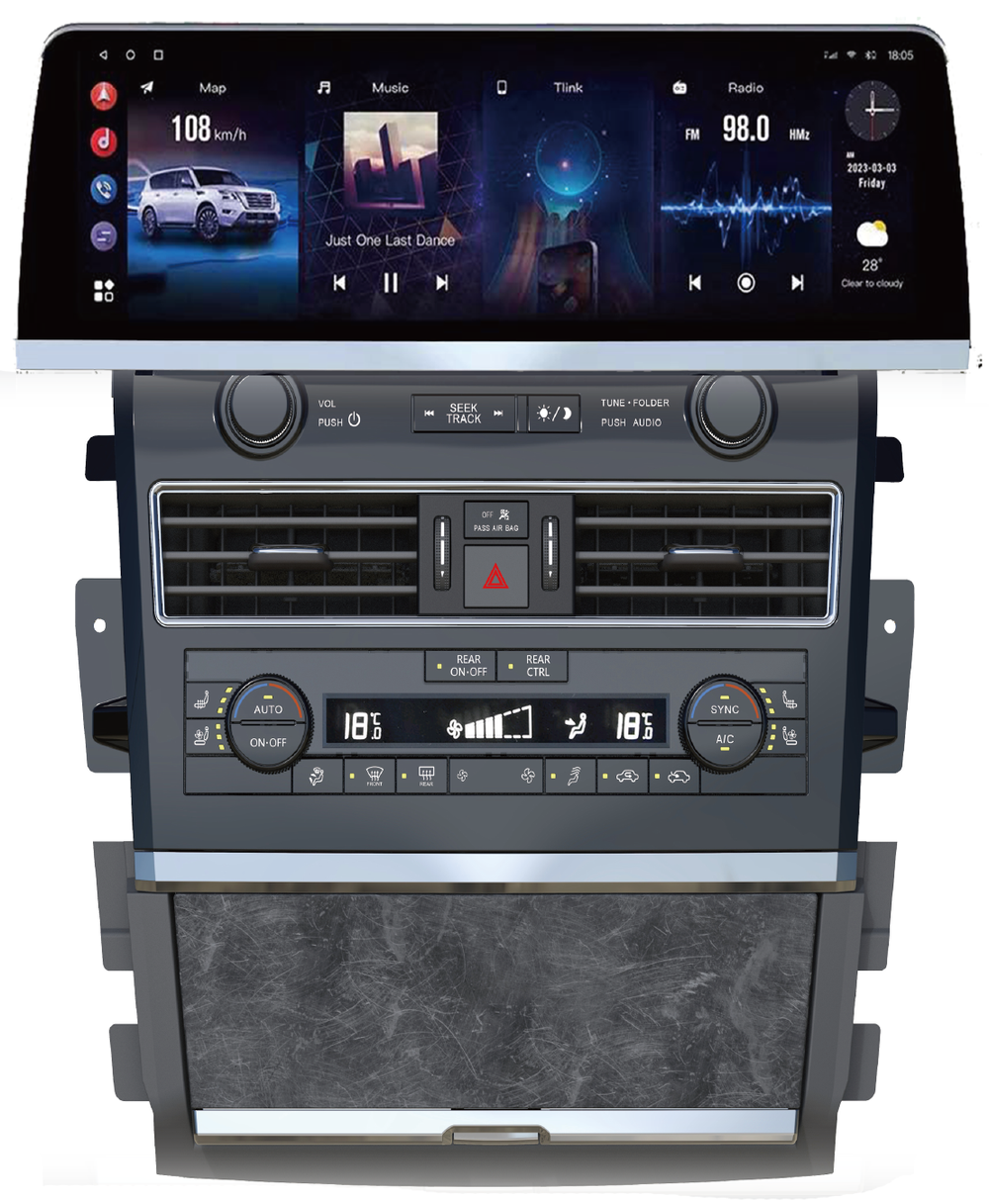 Магнитола для Infiniti QX80 / QX56 2010-2024, Nissan Patrol Y62 (поддержка Bose, 360 и мониторов) - Carmedia ZH-N1606 монитор 16", Android 12, 8/128Гб, CarPlay, 4 SIM-слот, беспроводная зарядка