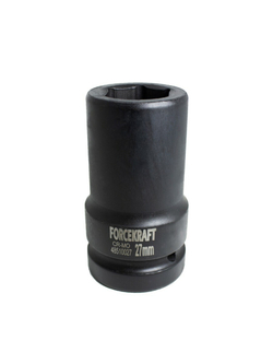Головка ударная глубокая 1'', 27мм (6гр.) FORCEKRAFT FK-48510027