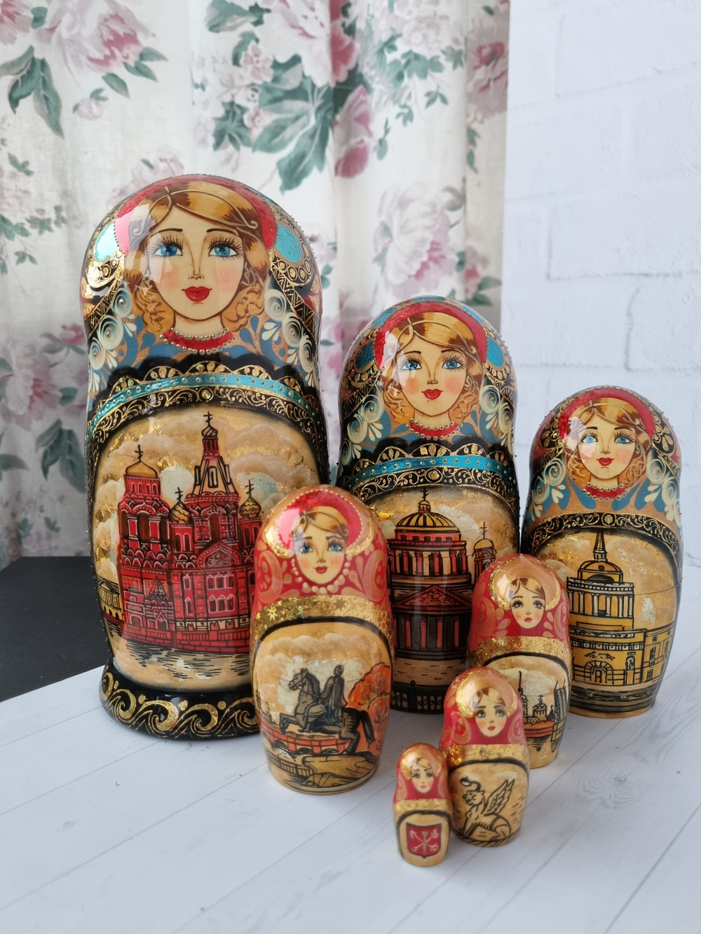 Матрешка "с видами города "  7мест