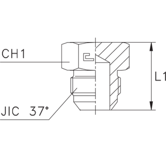 Заглушка V (Ш) JIC 1/2