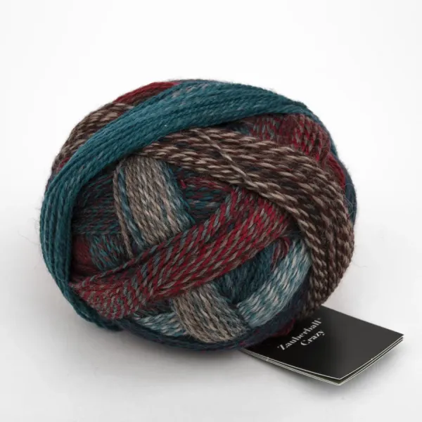 Пряжа Crazy Zauberball (75% шерсть, 25% полиамид), 100 г/420 м