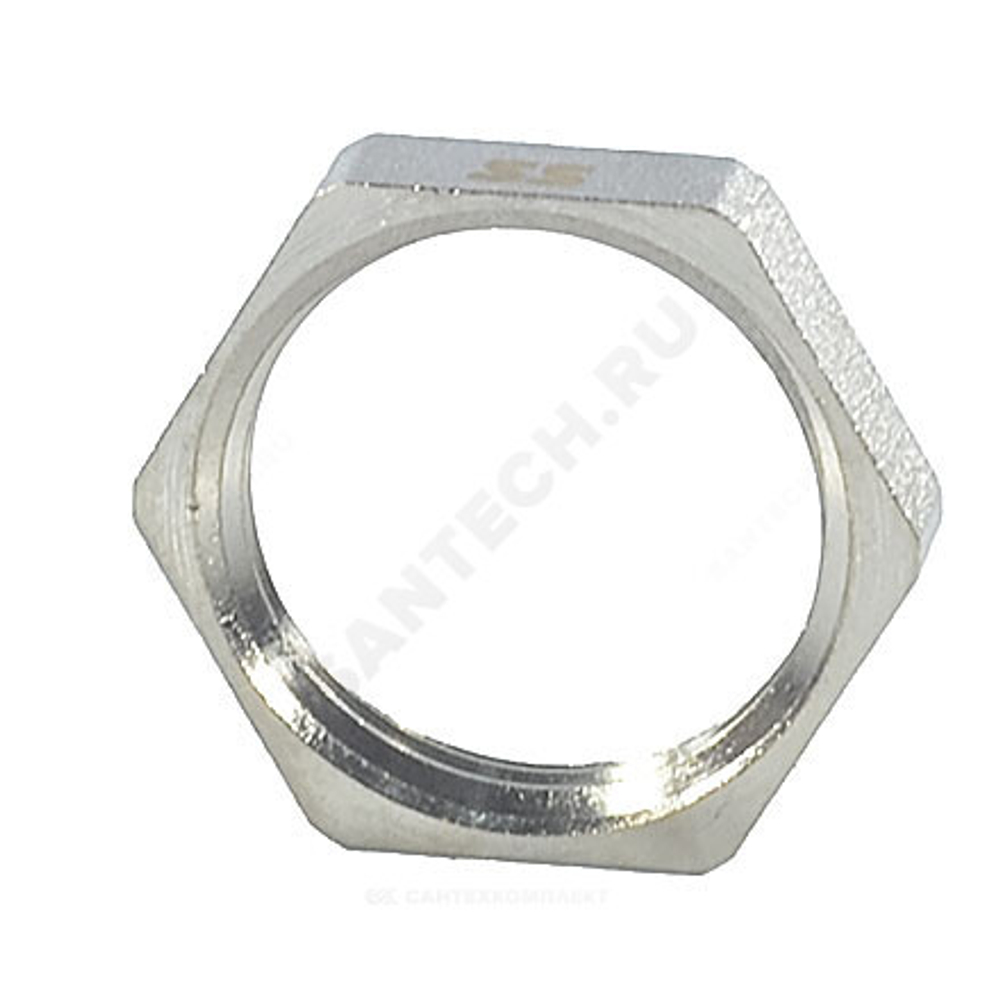 Контргайка латунь никель Ду 40 (1 1/2") ВР SantechSystems