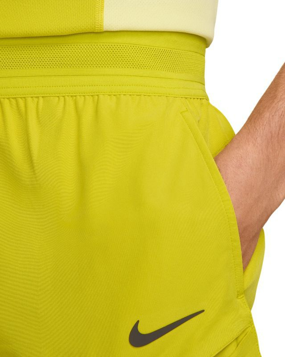 Мужские теннисные шорты Nike Court Slam Dri-Fit Tennis - желтый
