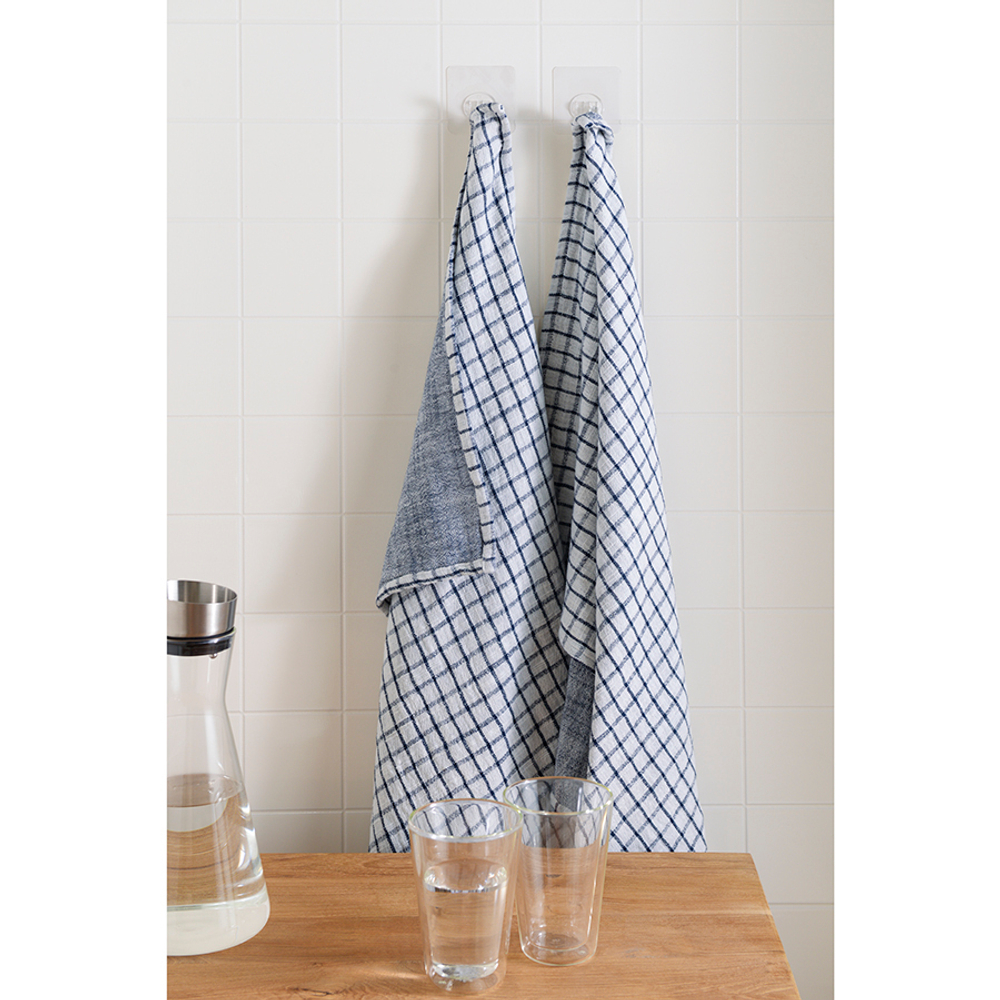 Набор из двух муслиновых полотенец с графичным дизайном из коллекции essential, 50х70 см