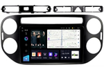 Магнитола для Volkswagen Tiguan 1 2007-2016, Golf Plus (рамка 9 чёрная, любая кнопка) - Teyes CC3-2K QLed Android 10, ТОП процессор, SIM-слот, CarPlay