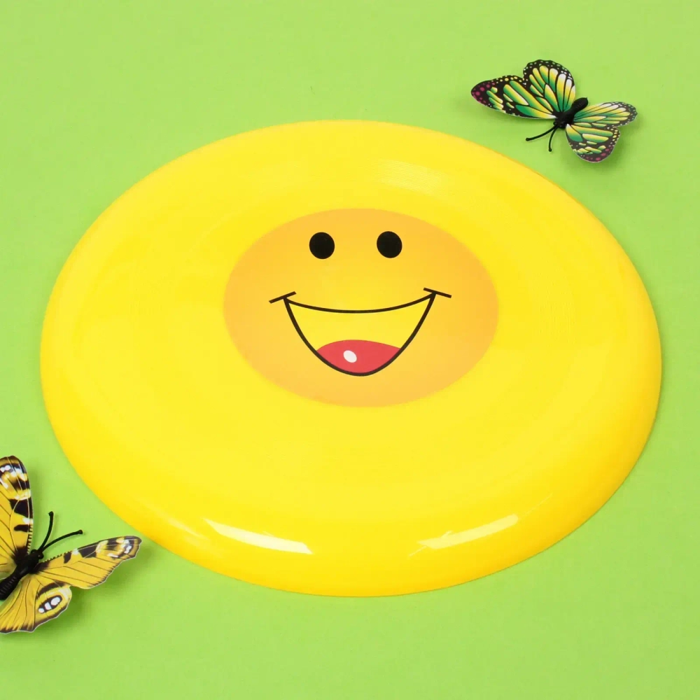 Летающая тарелка «Смайлик» 23 см, микс