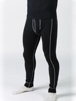 Мужские кальсоны с контрастной строчкой (Размер: L) (Цвет: черный)