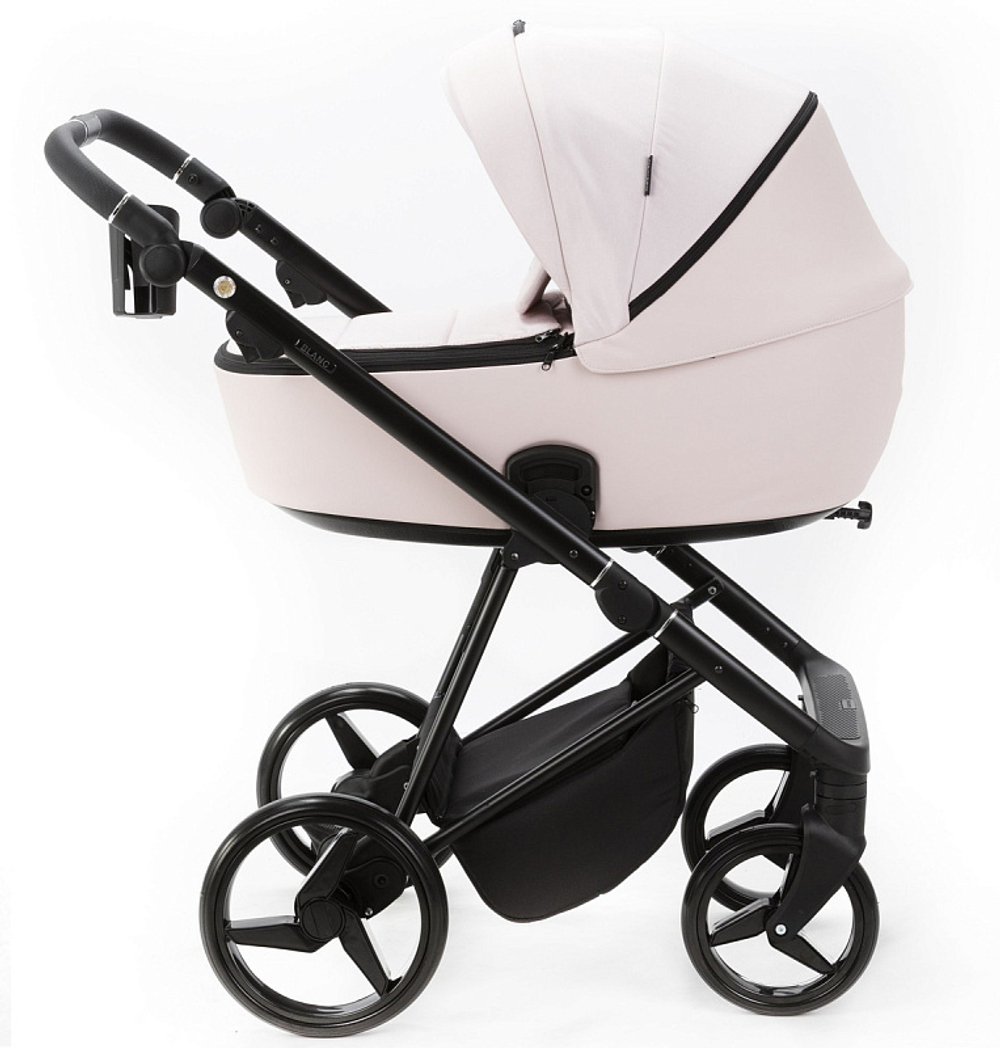 Детская коляска Adamex Blanc 2 в 1 BL-PS78 LUX (СВ.РОЗОВЫЙ + СВ.РОЗОВАЯ КОЖА)