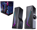 Компьютерные колонки 2.0 SmartBuy KOGG, мощность 6Вт, USB, RGB,черные (SBA-4350)