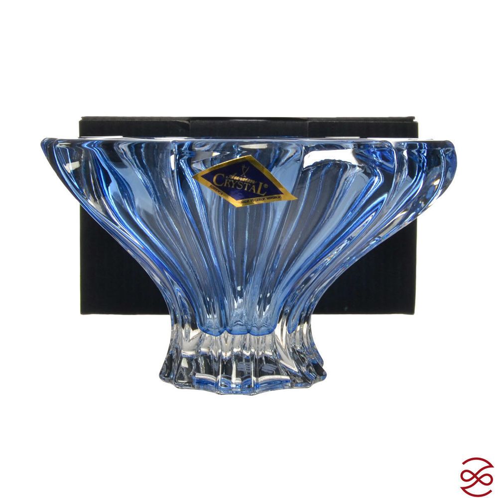 Конфетница Aurum Crystal Plantica 15 см Blue