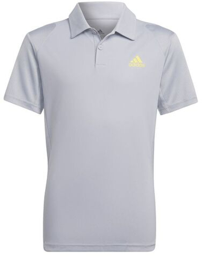 Футболка для мальчика теннисная Adidas Club Polo B - halo silver