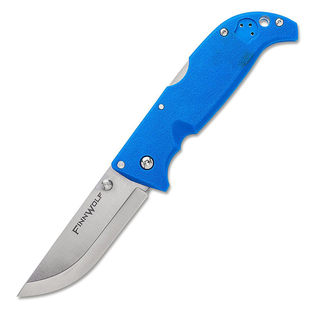 CS_20NPG Finn Wolf Blue - нож склад., рук-ть синий пластик, клинок AUS 8A