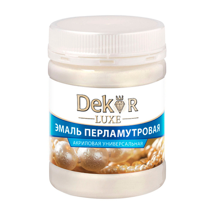 DEKOR LUXE  Эмаль акриловая перламутровая Золото 0,23кг (Кубанские краски)