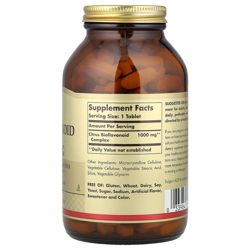 Solgar, Комплекс цитрусовых биофлавоноидов, 1000 мг, 250 таблеток