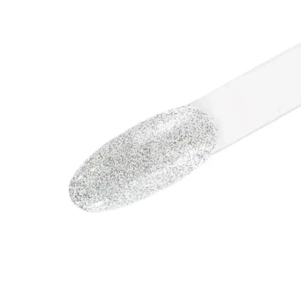 IQ BEAUTY Лак для ногтей профессиональный укрепляющий с биокерамикой #116, 12.5 мл Cеребряный витражный со светоотражающим эффектом