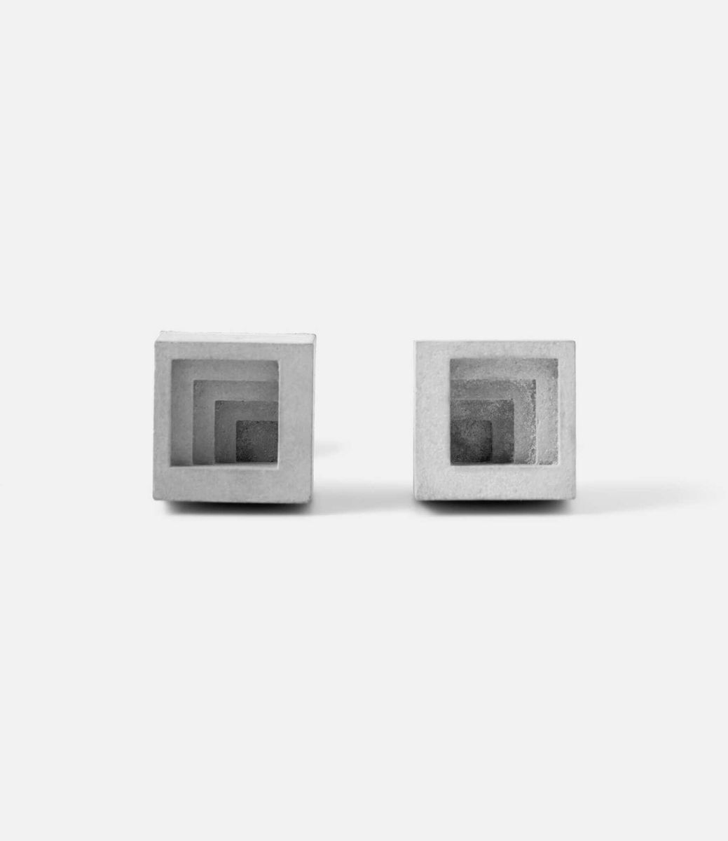Material Immaterial Micro Concrete Cufflinks #4 — запонки из бетона