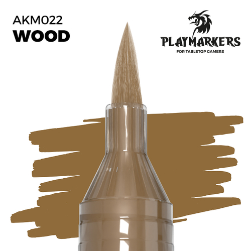 Акриловый маркер с кистью AK Playmarkers Wood