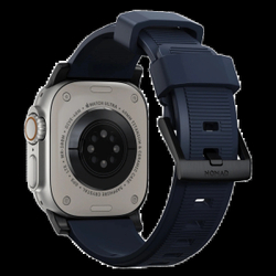 Ремешок Nomad Rugged Band для Apple Watch 42/44/45/49мм, Black/Atlantic Blue (NM01295785)