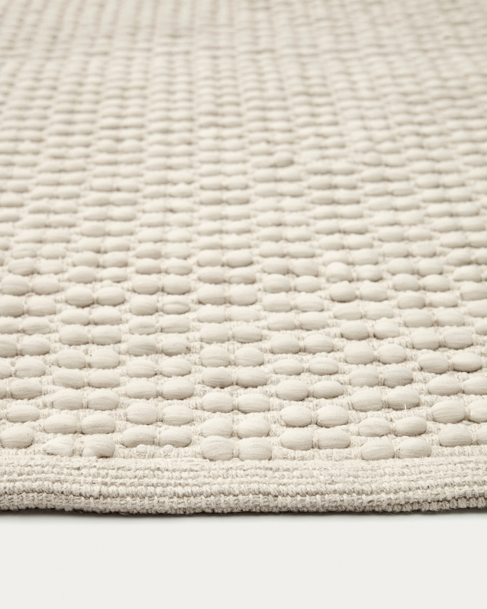 Mascarell Ковер из хлопка и полипропилена белого цвета 200 x 300 см