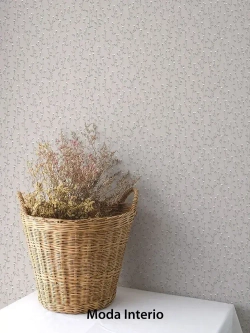 Обои винил на флизелине, веточка на серо-бежевом, метровые, для гостиной, Tenero (Moda interio, арт.32688-55)