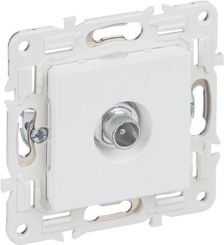 Розетка телевизионная проходная TV SKANDY SK-A17W арктич. бел. IEK SK-A10-P-K01