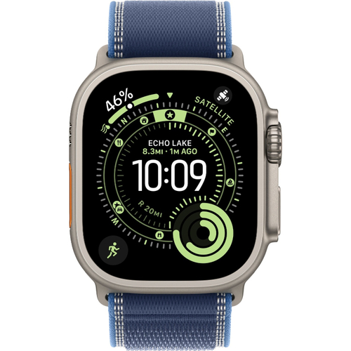 Умные часы Apple Watch Ultra 3, 49 мм, Natural Titanium Bright Blue Trail Loop S/M