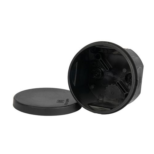 Коробка распределительная накладная круглая Промрукав 70х50 мм IP66 черная