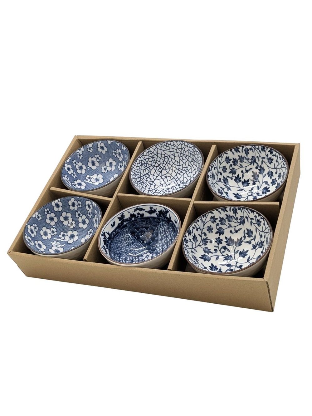 Чаши для салата керамические в японском стиле, 6 шт (201618265)