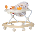 Ходунки детские Farfello арт.6760 (Бежевый, принт линии)