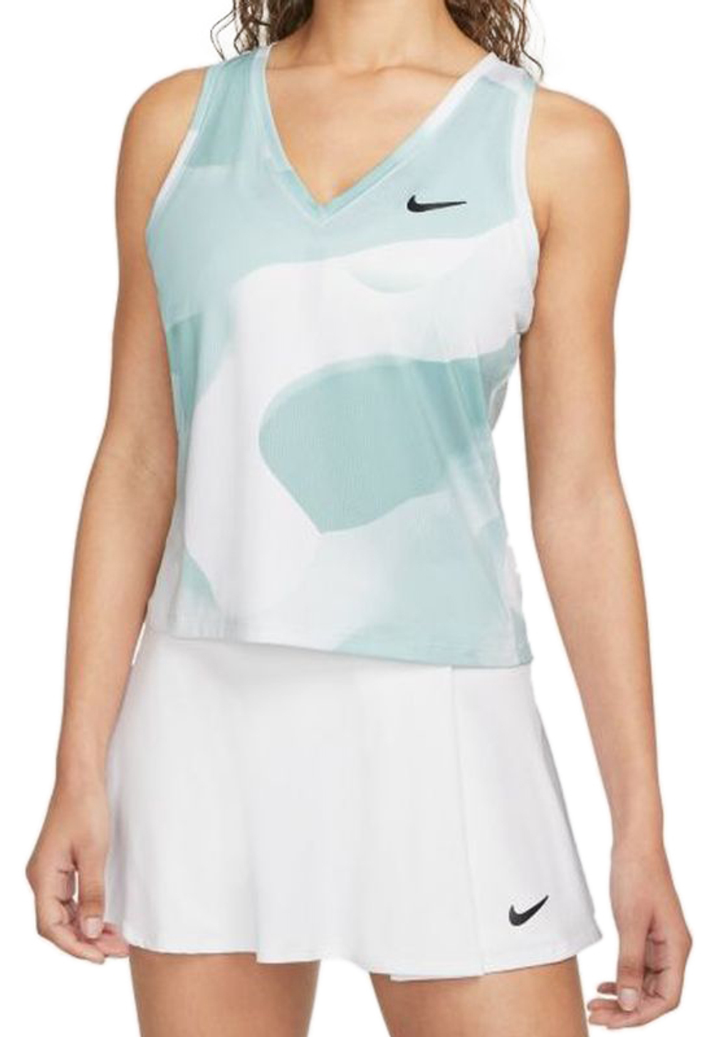 Женский топ теннисный Nike Court Dri-Fit Victory Tank - white/black
