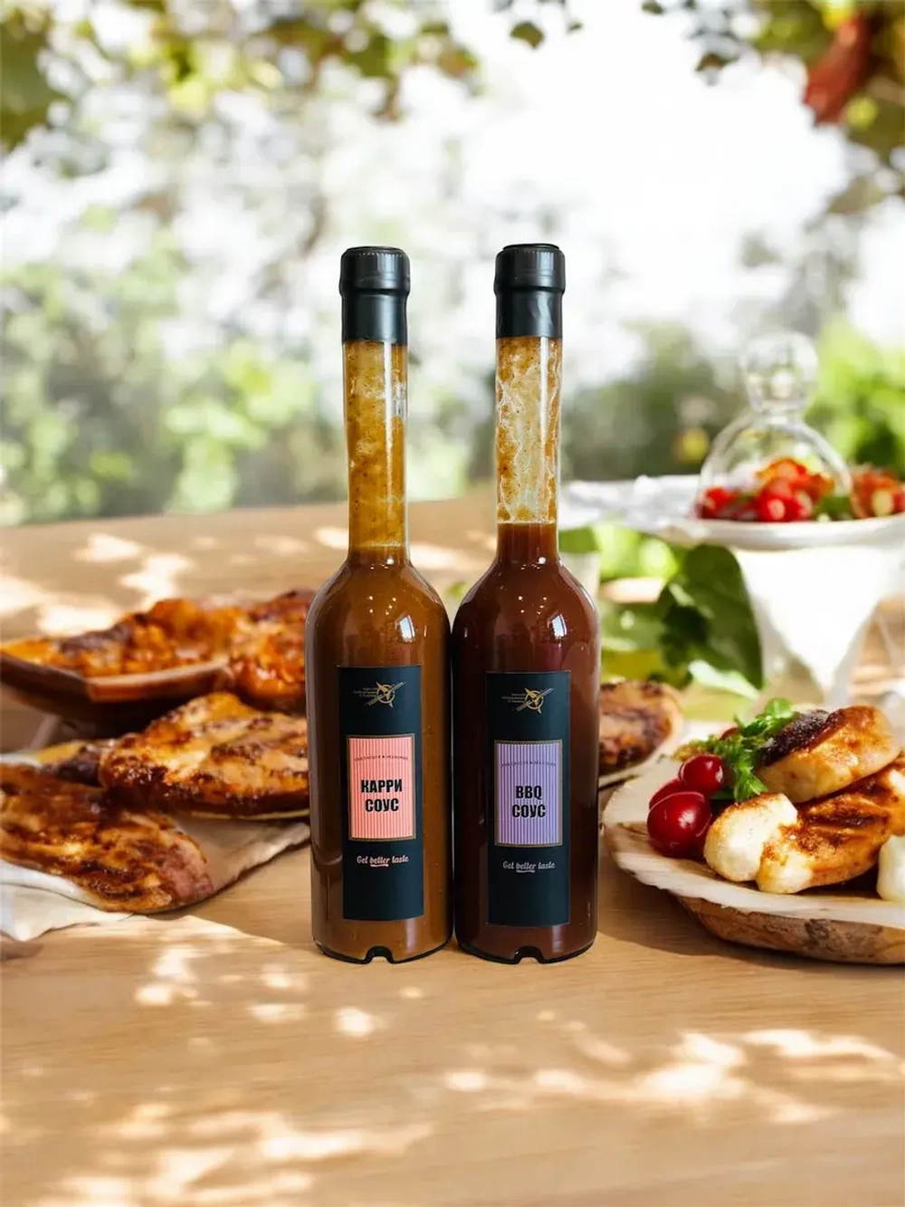 Карри и Барбекю соусы, набор (2шт*350мл)