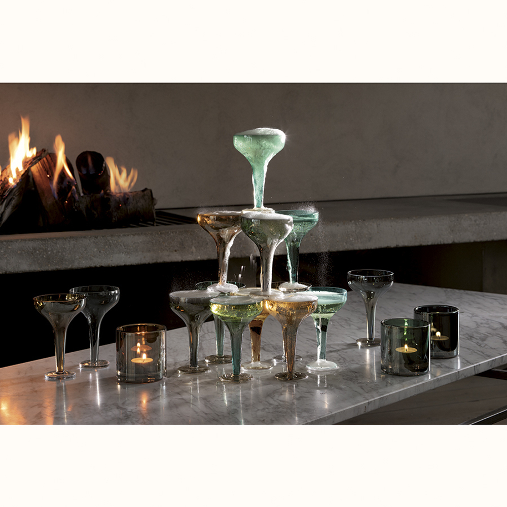 Подсвечник signature, epoque, 8,5 см, янтарь