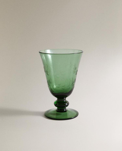 ZARA HOME РОЖДЕСТВЕНСКИЙ БОКАЛ ДЛЯ ВИНА, ЗЕЛЕНЫЙ