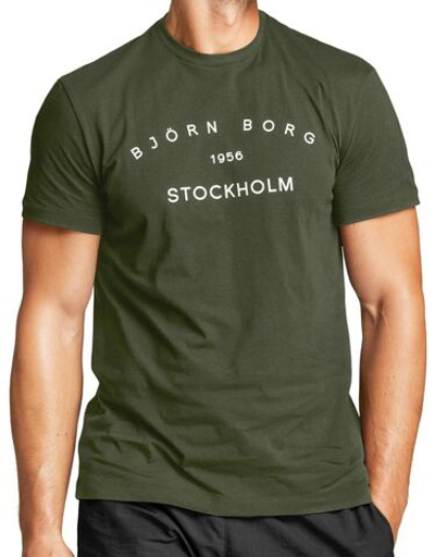 Мужская теннисная футболка Björn Borg Stockholm T-Shirt M - ivy green