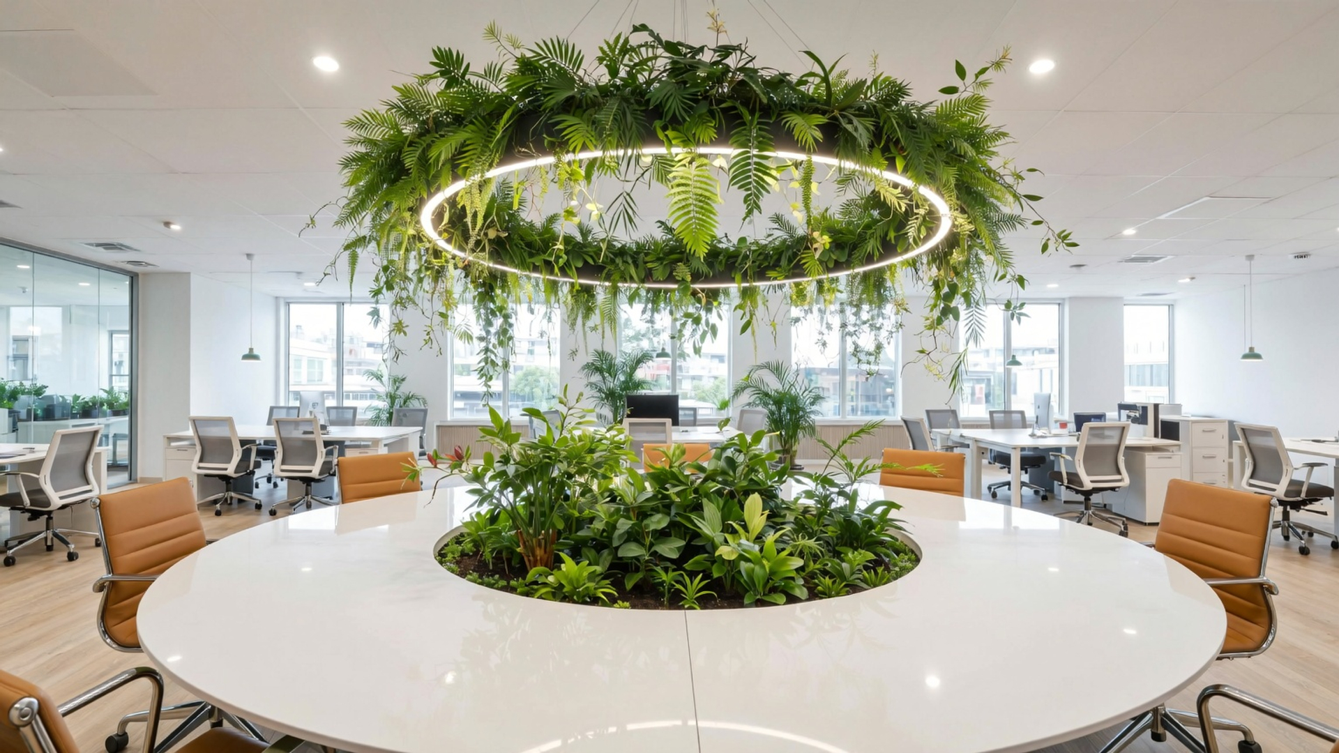 Зелёные акценты, которые вдохновляют на работу