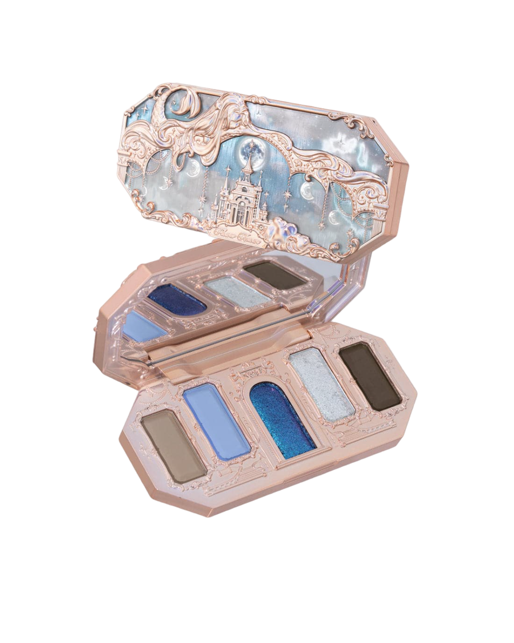 Flower Knows Moonlight Mermaid Five-Color Jewelry Eyeshadow Palette - 05 Moonlight Land