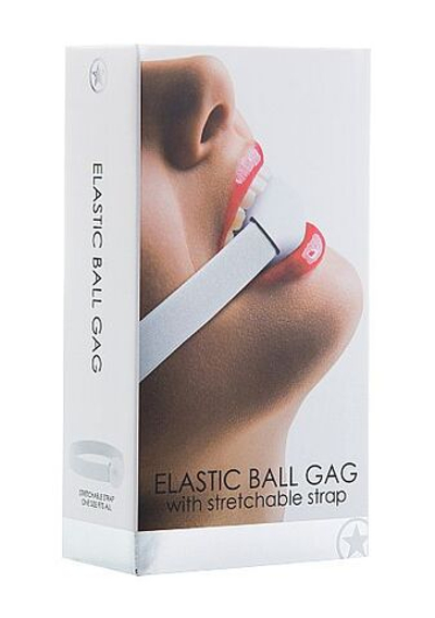 Кляп Elastic Ball White (Цвет: белый)
