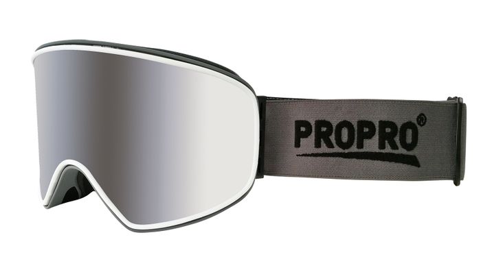 Маска горнолыжная PROPRO 2в1 серая