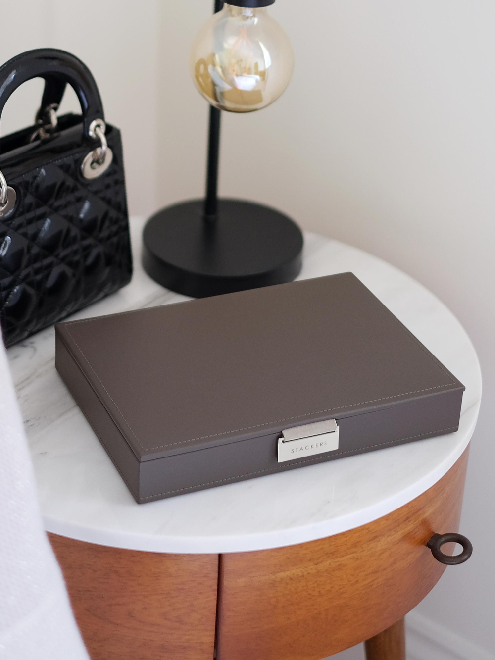 Органайзер для украшений Stackers Classic Jewellery Box Lid - Taupe Woven (Sage Green / светло-зеленый / Sage Green)