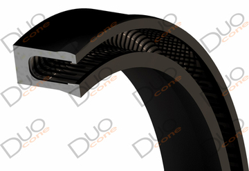 Симметричное уплотнение с О-пружиной УС-36-1 (17,6x13x2,6) Ф4 / U-нерж.сталь