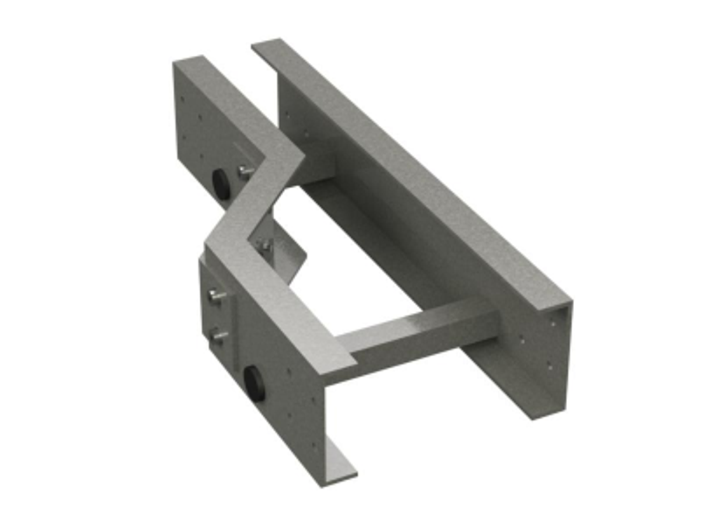 Переходник правосторонний  H100, 500/400, стеклопластик