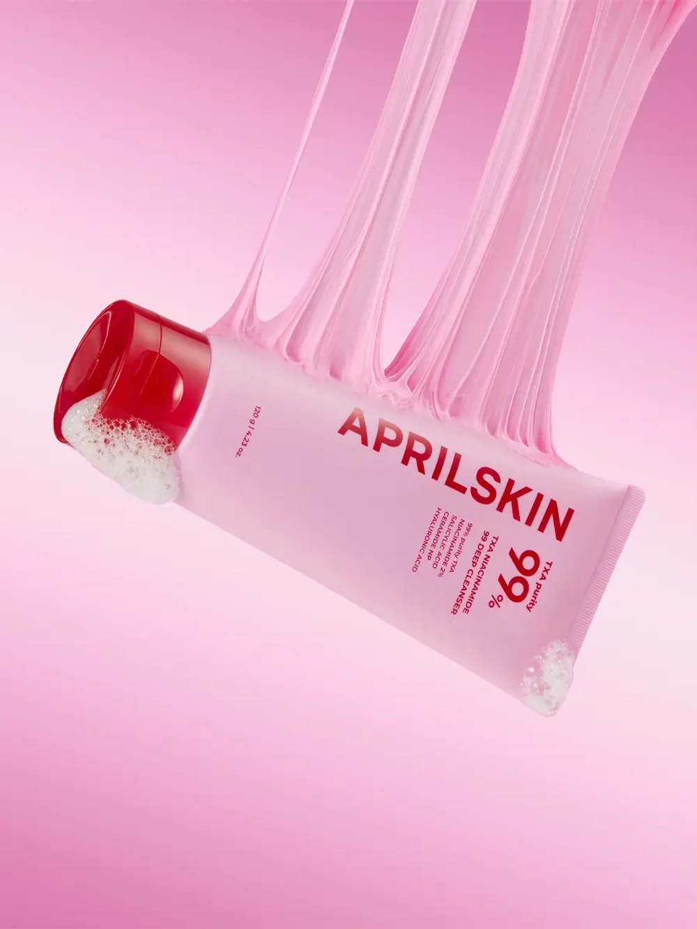 APRILSKIN Осветляющая пенка для умывания с транексамовой кислотой TXA Niacinamide Toning Shot 99 Deep Cleanser 120 гр