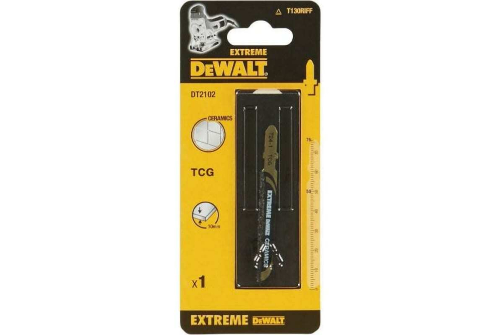 Пилка карб-вольфрамовая крошка 76 мм, T130RF, 1 шт. DEWALT DT2102-QZ