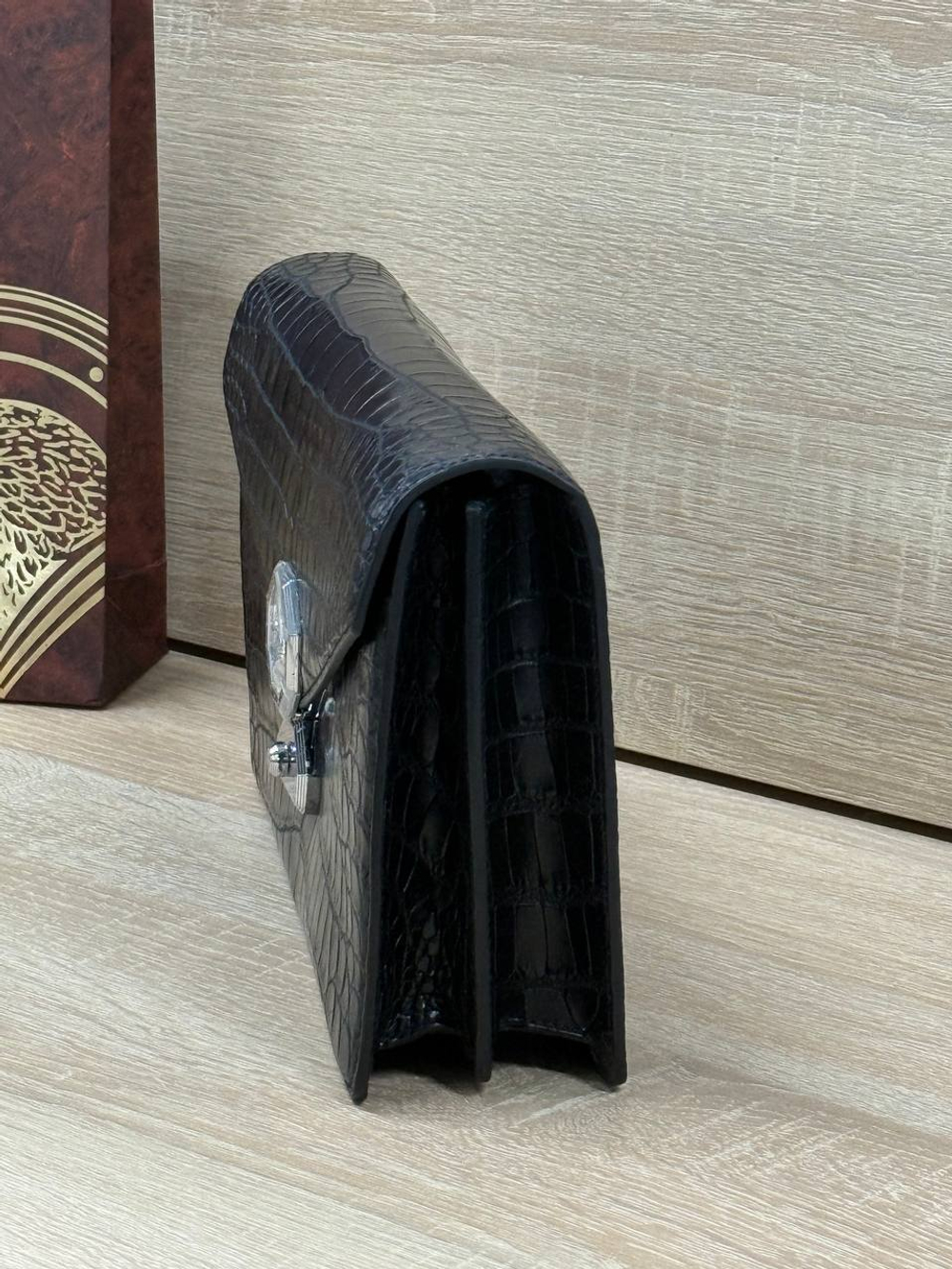 Борсетка Stefano Ricci из кожи крокодила