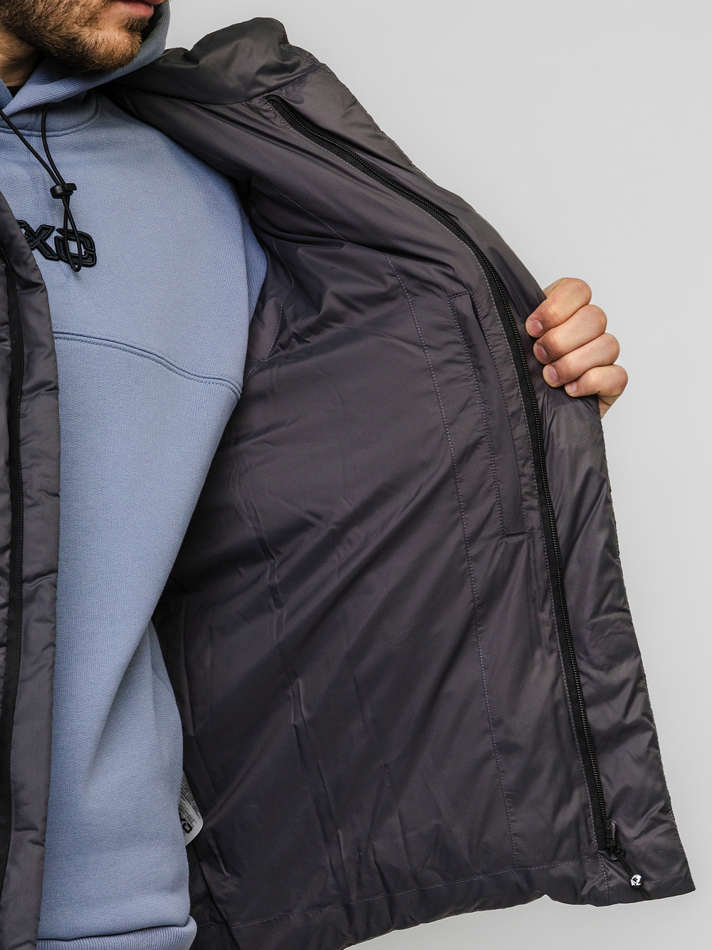 Жилет "НОХО" утеплённый, унисекс, цвет "Стальной ледник"