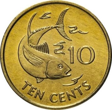 10 центов 1982-2003 Сейшелы