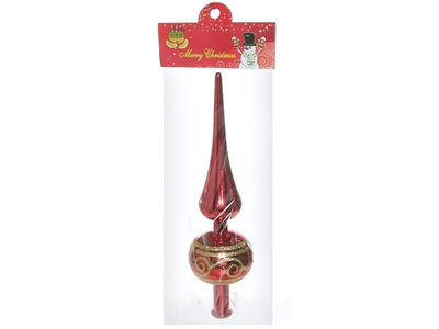 Макушка Пика 23см красная с рисунком вензель