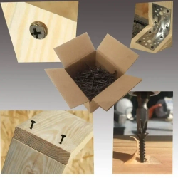 Саморезы по дереву, 3,5мм*41мм, черный, 0,5кг, 204 штуки