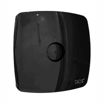 Вентилятор осевой вытяжной DiCiTi Rio 4C Obsidian, с обратным клапаном, D 100 мм, 14 Вт