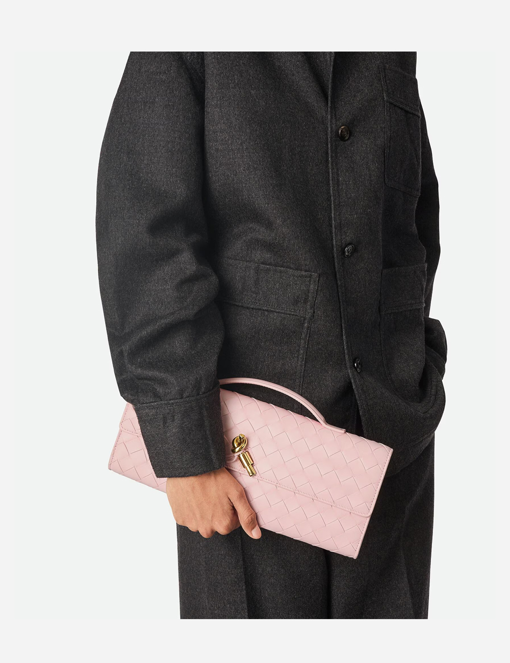 Клатч Bottega Veneta Andiamo Rose (741511VCPP36858)